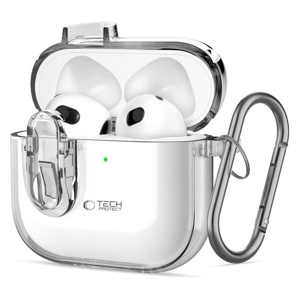 Tech-Protect Headphone case Apple SLIM HOOK APPLE AIRPODS 4 Transparent (Kopfhörer Hülle) (26543-0)