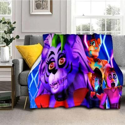 Uplift Picks FNAF Freddy Flannel Throw Blanket Soft Horror Game Bed Cover 03 100x150 Cm