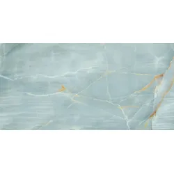 Imola Ceramica The Room Onyx Aqua Blue Gold 60x120 cm Bodenfliese / Wandfliese Stärke: 6,5 mm Glänzend Eben Lappato