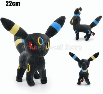 Lush Living Finds Pokemon Plush Toy, Mimikyu Eevee Umbreon Flareon Jolteon Vaporeon Glaceon Sylveon Espeon Evolution Stuffed Peluche Doll n Shiny Umbreon