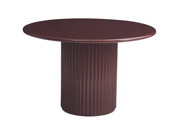 Runder Esstisch Prinise 120 cm, bordeaux, Hochglanz