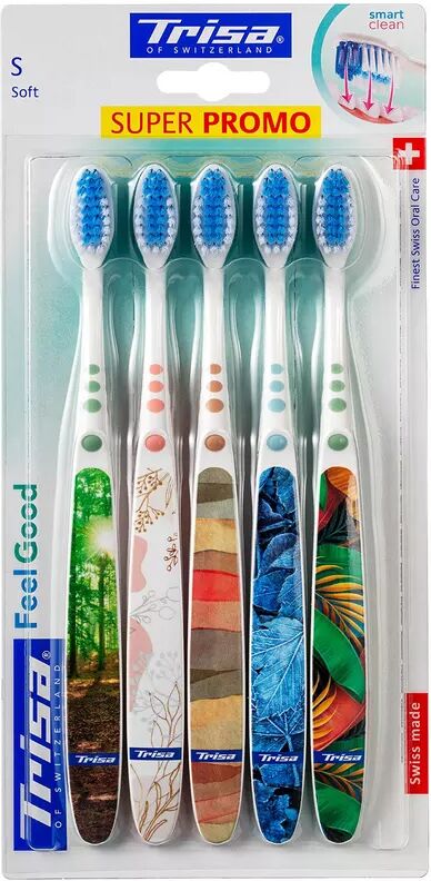 Trisa - Feelgood soft Zahnbürste 5er Pack, 5 Stücke