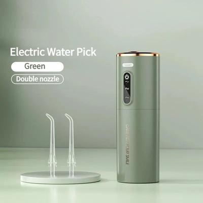 Lush Living Finds Rechargeable Oral Irrigator, Portable Electric Water Floss Tooth Cleaner, Waterproof Dental Care Device For Adults green