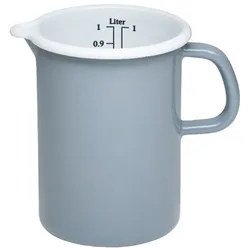 Riess Küchenmaß ⌀10cm 1L Pure Grey Emaille