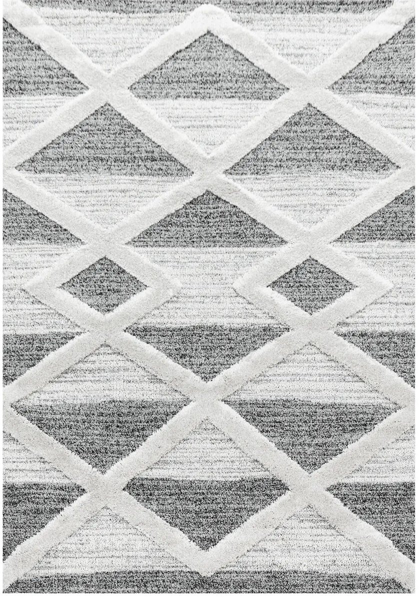 Dutch XXL Scandinavisch Vloerkleed Pisa Geometrisch Grijs