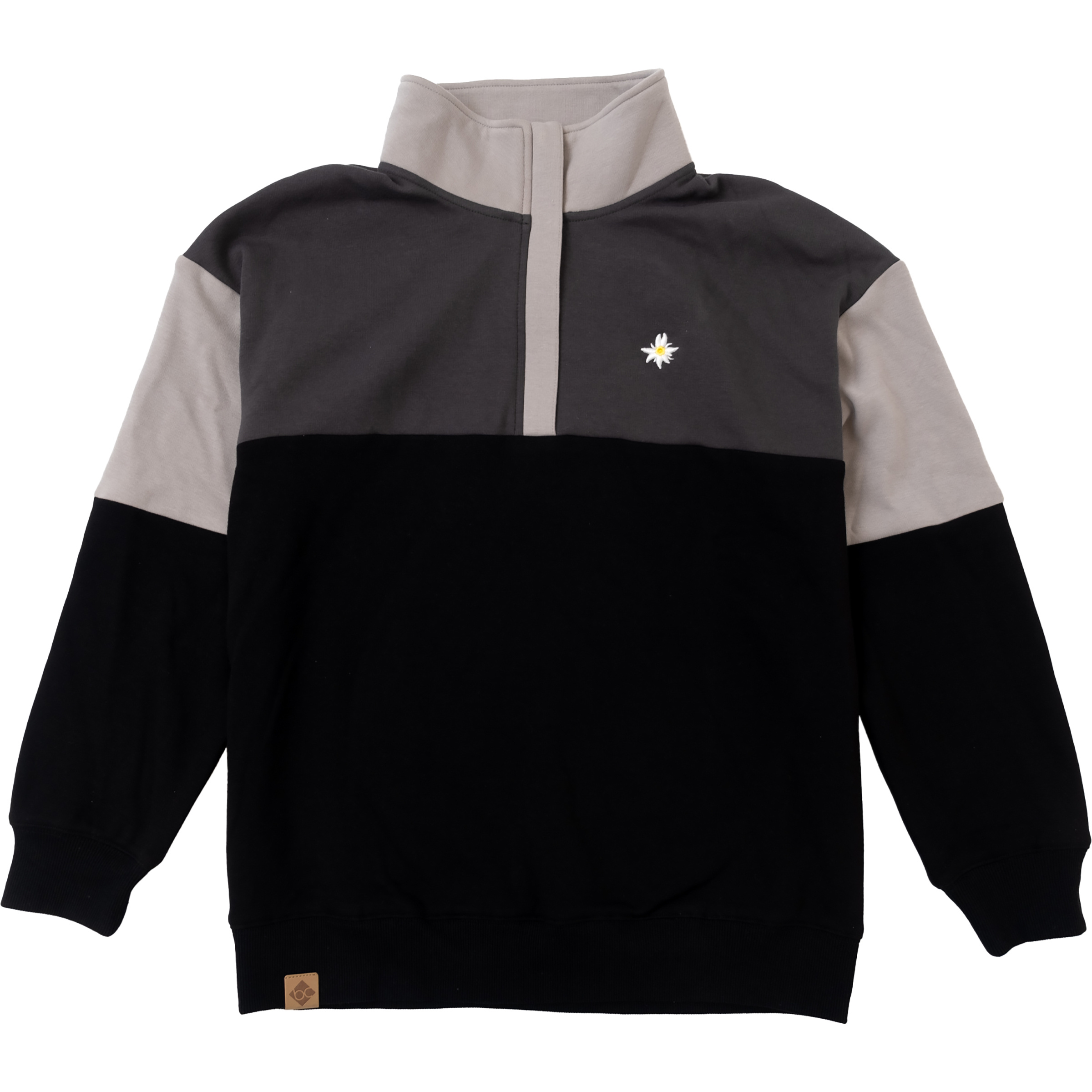 Bavarian Caps Edelweiss: Bergzauber Herren Pullover grau Größe M Lifestyle Hautfreundlich