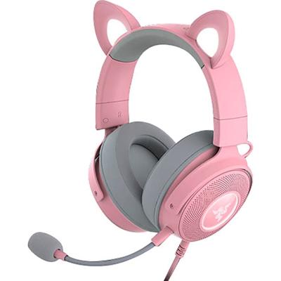 RAZER Gaming-Headset "Kraken Kitty V2 Pro", rosa (silber, rosa), Kopfhörer