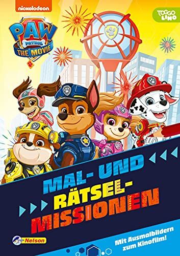 PAW Patrol - Der Kinofilm: Mal- und Rätselblock: Mit allen Figuren aus dem PAW-Patrol-Film Ausmalbilder, Labyrinthe und Fehlersuchbilder (ab 3 Jahren) - Preis vom 11.10.2026 03:10:56 h