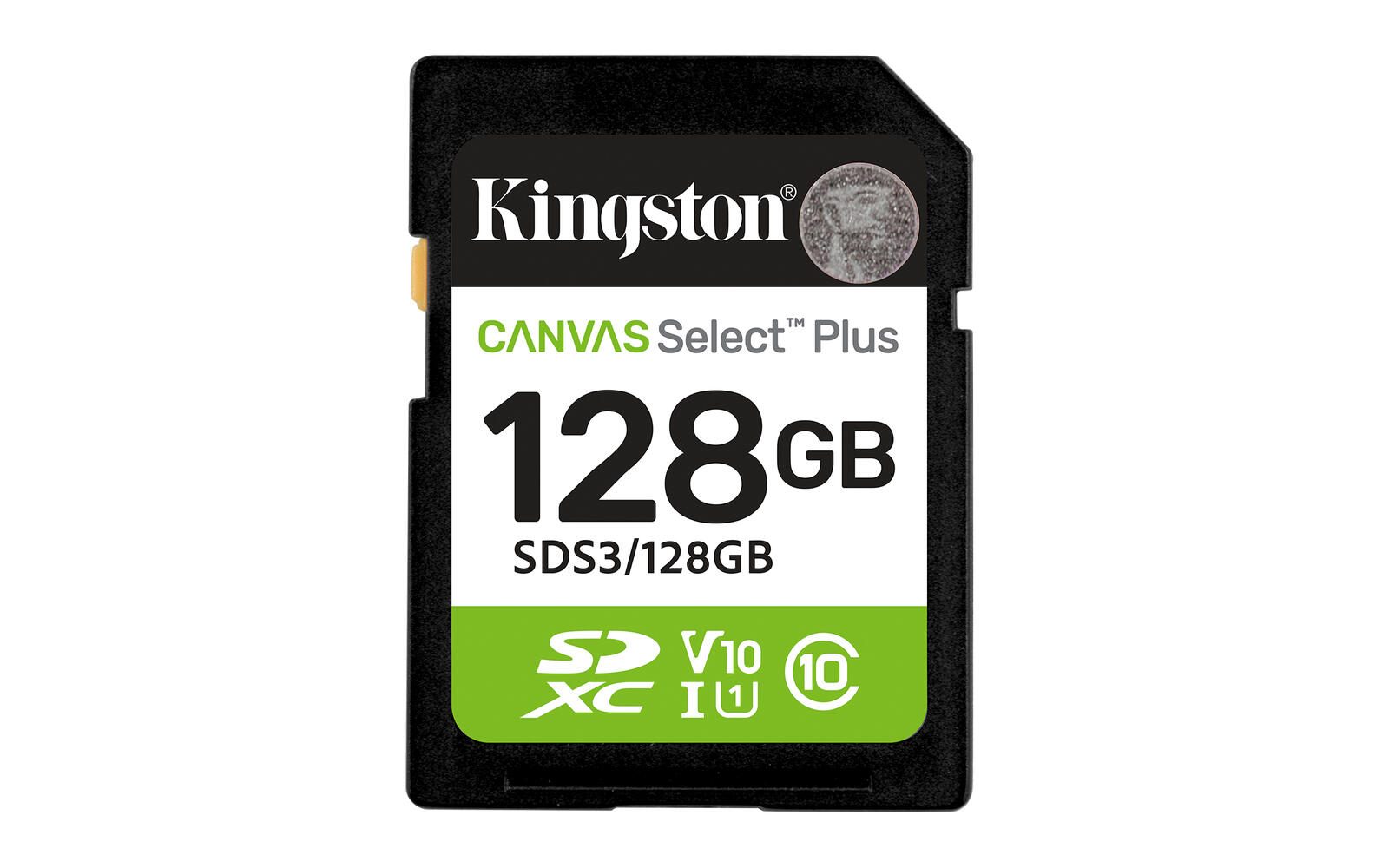 Kingston Canvas Select Plus - Flash-Speicherkarte - 128 GB SDS3/128GB