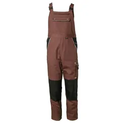 Latzhose "CANVAS 320" Cordura®-Besatz - 46 - braun/schwarz
