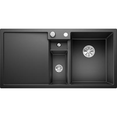 Granitspüle BLANCO "COLLECTIS 6 S", grau (anthrazit), B:100cm, Verbundwerkstoff, Küchenspülen, aus SILGRANIT, inkl. Depot-Schale mit Deckel