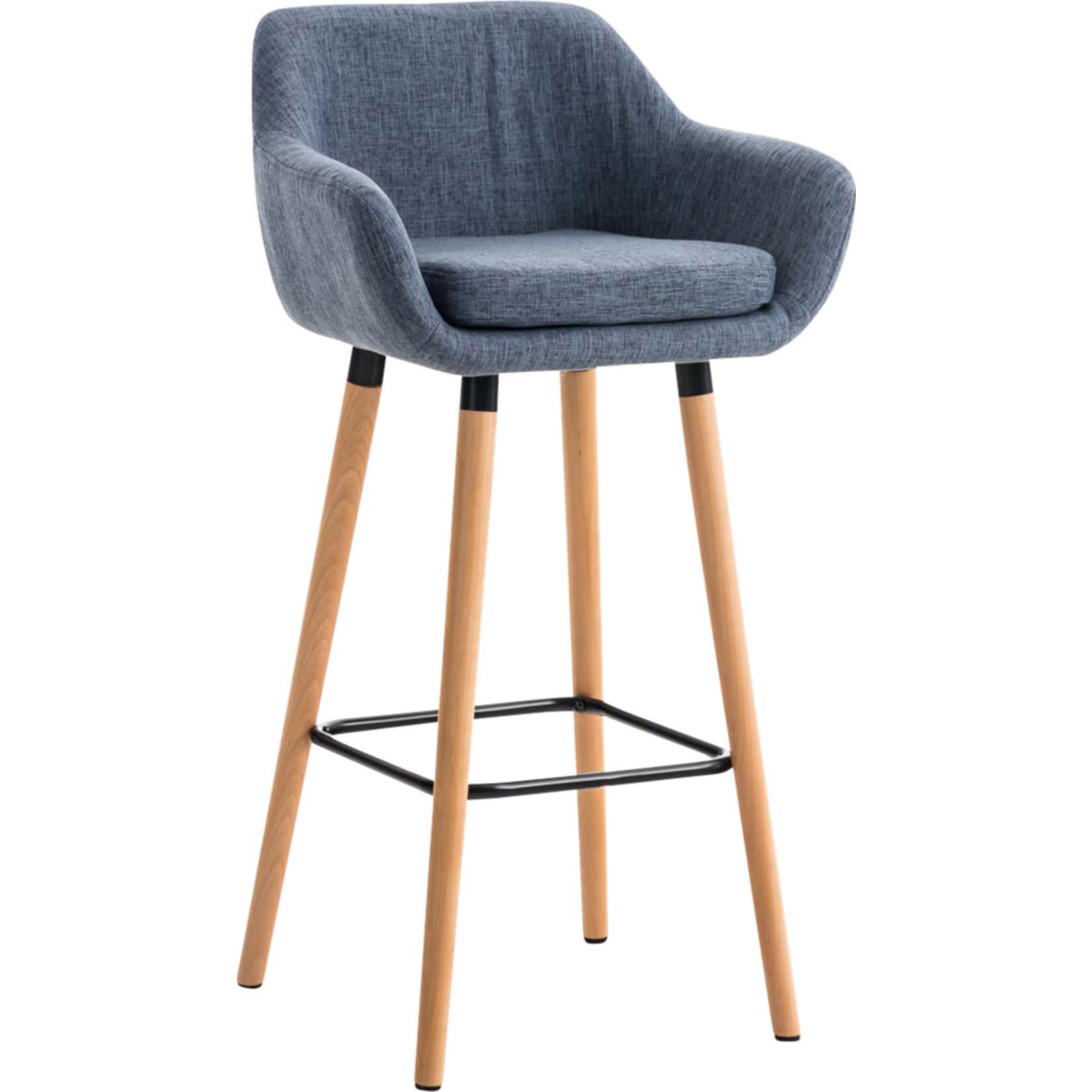 CLP Barhocker Grant Stoff Farbe: blau