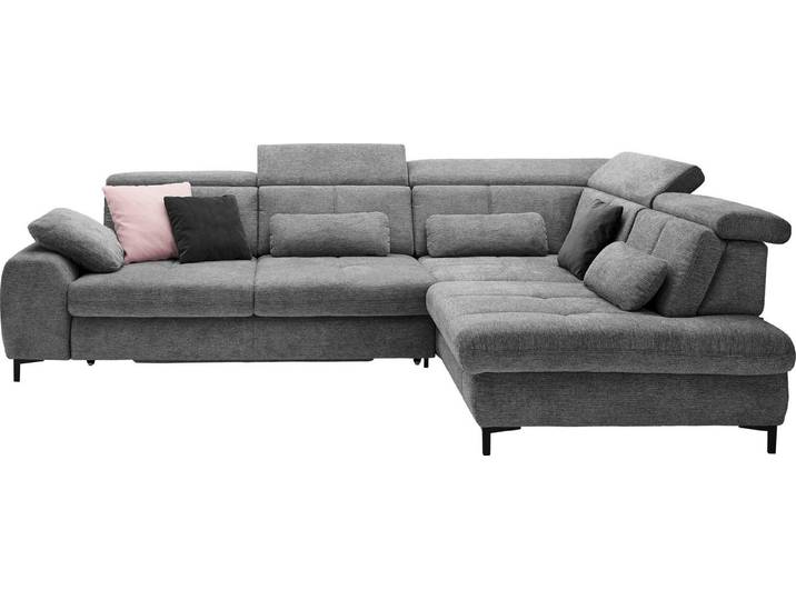 set one by Musterring Ecksofa SO 3400 Sitzhöhe 49cm, Sitztiefe verstellbar, B/T 317/220 cm, Kaltschaumpolsterung, Flachgewebe, whlw. mit Funktionen, Sitzhöhe 49