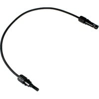 Solar Verlängerungskabel 6mm², Stecker - Buchse 1 Meter, 0% schwarz, 0% MWST