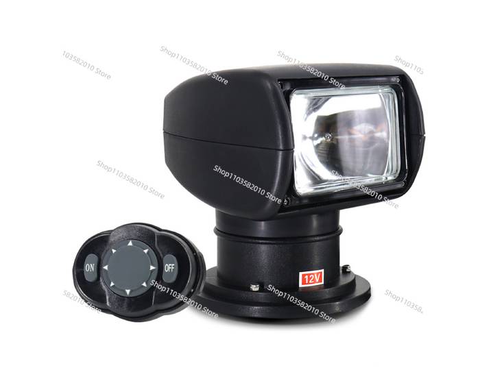 Projecteur marin avec télécommande à 360 degrés, 100W 24v, phare Spot, lumière de recherche pour Yacht, camion, bateaux de pêche