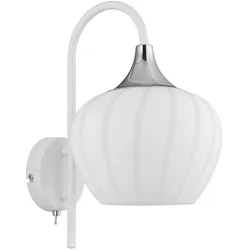 Wandlampe Wandleuchte Flurlampe Schlafzimmerleuchte Glas opal Wohnzimmerlampe