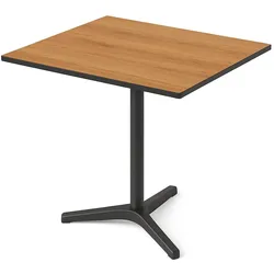 BIG Möbel GmbH Gastro Terrassentisch NICO | 70x70 cm | HPL Compact Eiche Natur | Made in Germany
