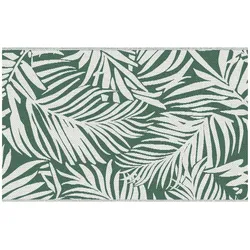 Outdoor Teppich Wendbares Wetterfest Outdoorteppich Carpet mit Blätter-Muster