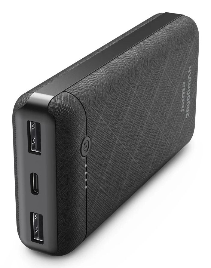 Hama 20000 mAh Powerbank USB Typ-C 201754 (Schwarz) 00201754