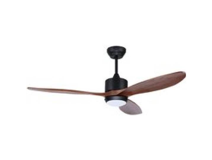 Ventilateur de plafond Ovlaim 132cm en noyer avec commande à distance de la lampe