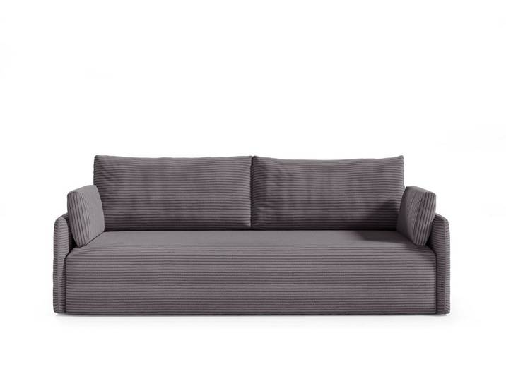 moebelfaktor Schlafsofa Mino 3-Sitzer POSO Cord Stoff, mit Ausklappfunktion