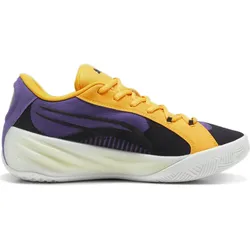 Puma, Unisex, Hallenschuhe, All-Pro NITRO (42), Violett, Weiss, Gelb
