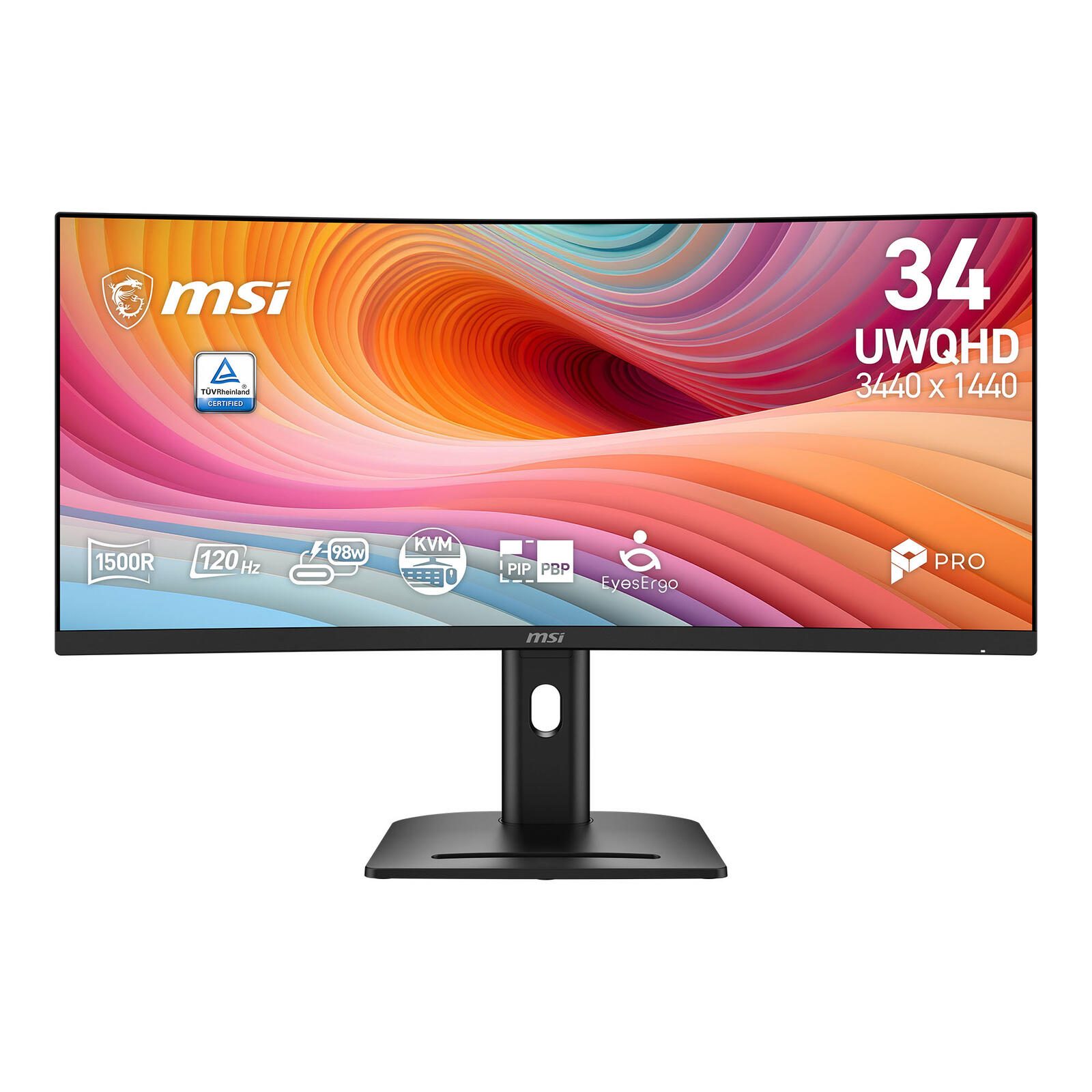 MSI PRO MP341CQPHGN E12 Curved Monitor 86,4 cm (34") PROMP341CQPHGNE12