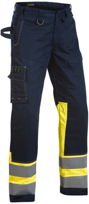 Blakläder Pantalon multinorme, bleu marine / jaune, Taille de confection DE: 48 (147815148933C48)