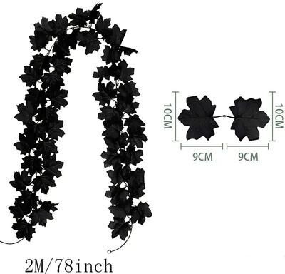Uplifted Goods Artificial Maple Leaf Garland For Fall Home Decor And Seasonal Displays g