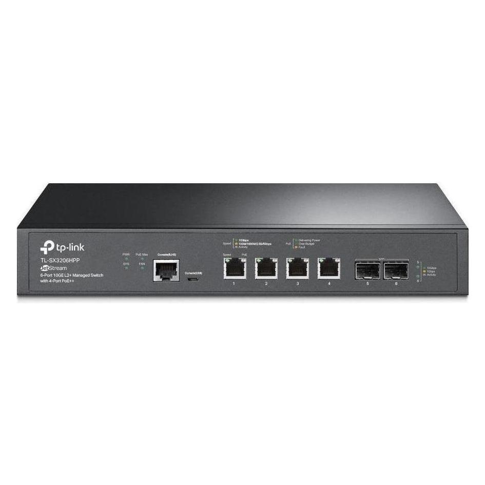 TP-Link SX3206HPP - TL- JetStream PoE-Switch (6 Ports) (SX3206HPP)