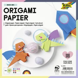 folia Faltblätter Origami mehrfarbig 500 Blatt