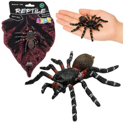 Spinnen-Tarantel-Figur aus Gummi, dehnbar, realistisch, schwarz, 10 cm