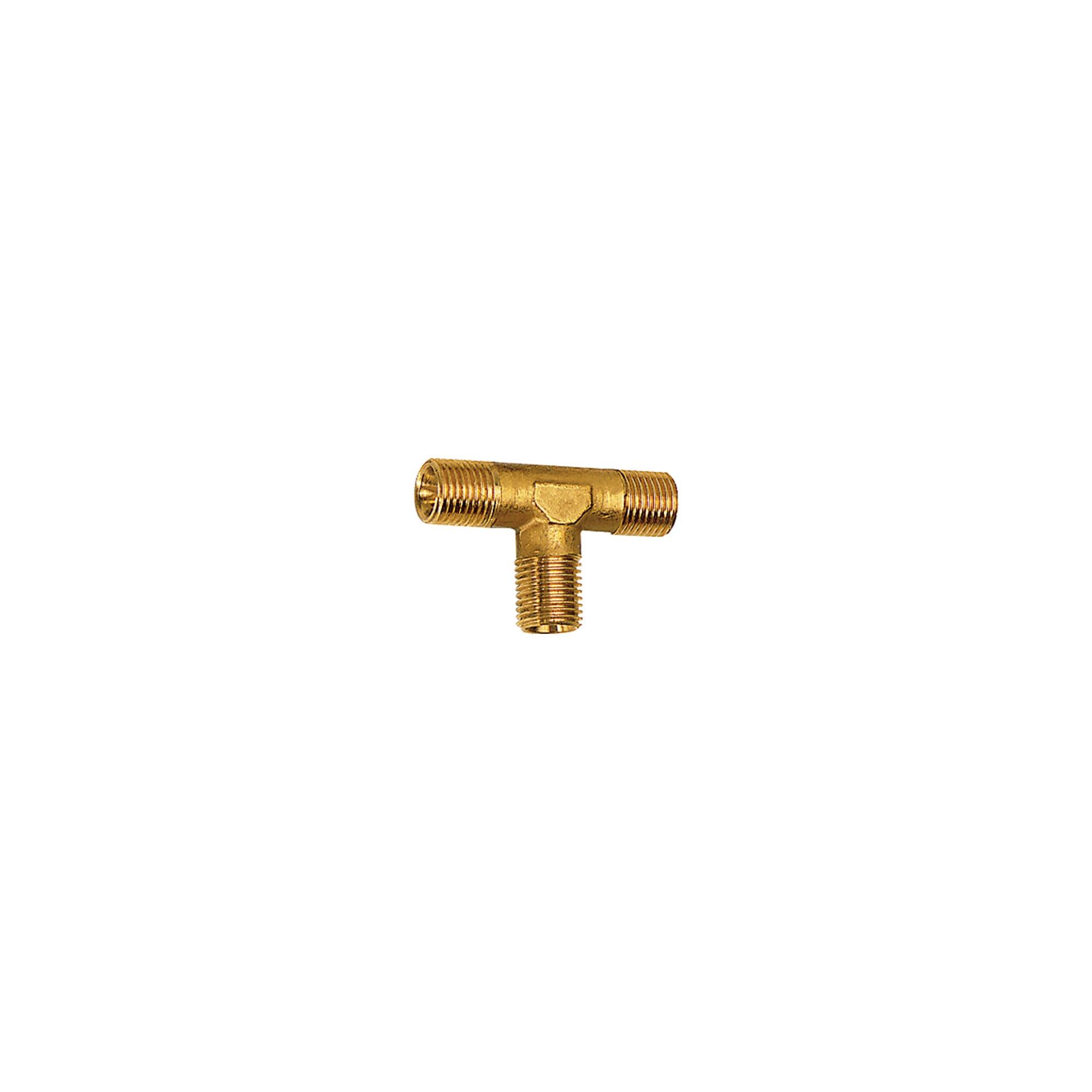 Riegler T-Stück, außen/außen/außen, R 3/4, SW 25, Messing blank (254.06)