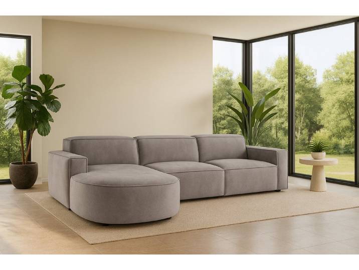 Kaiser Möbel Ecksofa Cursal Round – modulares L-Sofa mit sanften Rundungen, Einzelsofa, L-Form, modulares System, modernes Design