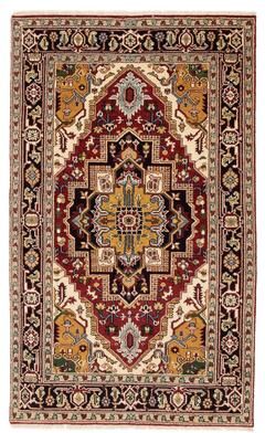 ECARPETGALLERY Hand-knotted Serapi Heritage Red Wool Rug - 4'7 x 7'11