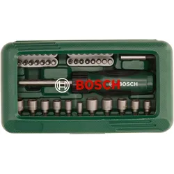 Bosch Zubehör, Bits, Titan-Schraubendreher-Set 46 Stück(e) (Sechskant (hexagonal))