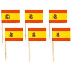 50 Flaggen Deko Picker Spanien