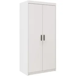 DREHTÜRENSCHRANK Elena mit 2 Türen, ohne Spiegel, Weiß