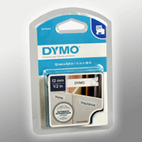 Dymo Label Band D1 16959 (S0718060) schwarz auf weiß 12mm x 5,5m Nylon flexibel