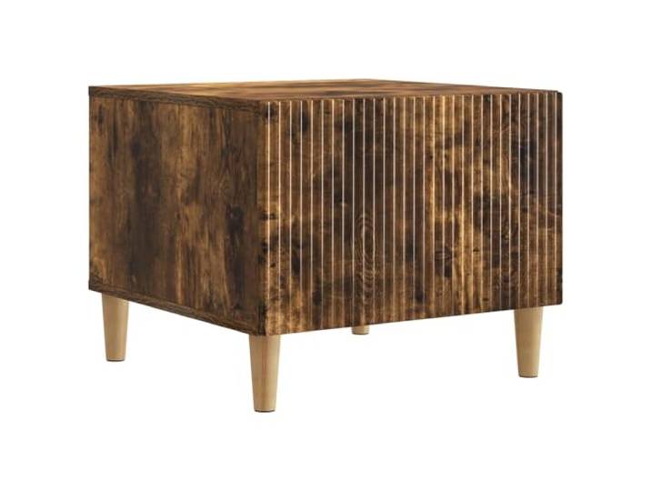 Couchtisch Eiche geräuchert 49 x 50 x 40 cm Engineering Holz Engineering Wood, Compartment and shelf, easy to clean, living room office room, compact design