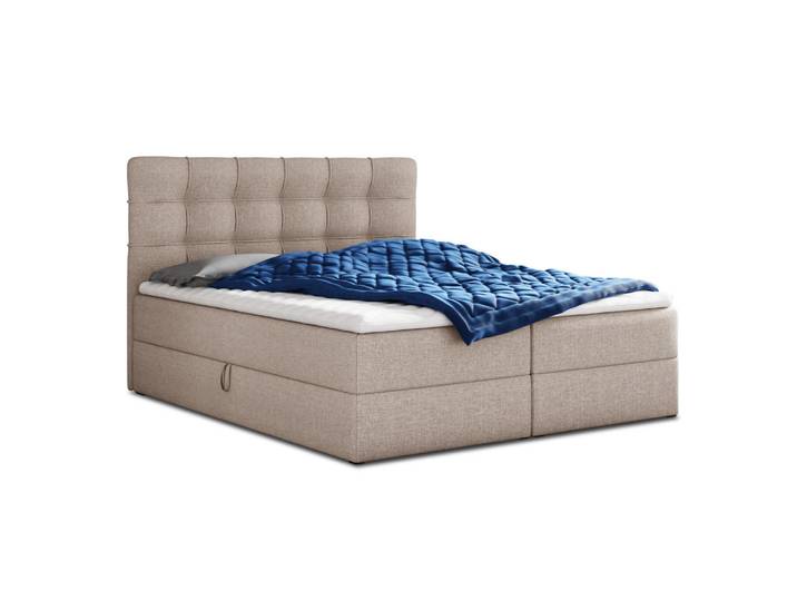 Sofnet Boxbett Best - 180x200 - beige (Inari 22, Webstoff), Beige, H3, Rechteckig, 180x200 cm, Schlafzimmer, Betten, Boxspringbetten