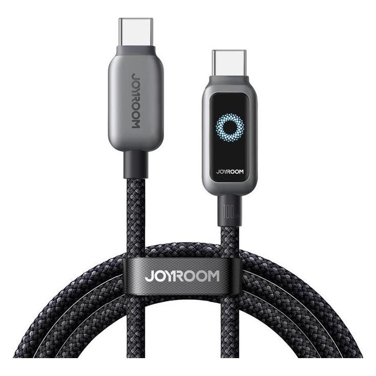 Joyroom USB-C to USB-C Fast Charging Data Cable 100W, 1.2m - Black (1.20 m, USB 2.0, 100 W) (S-A55-CC-B)