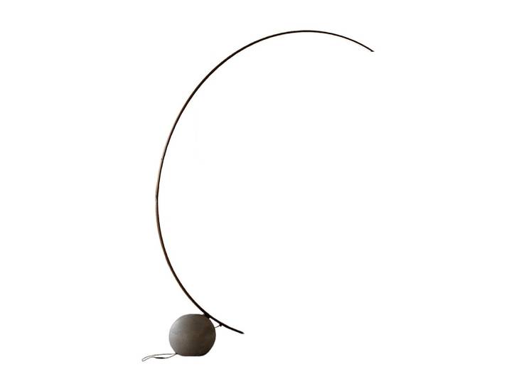 BONTEMPI lampadaire CIRCLE (Structure laiton foncé et base en béton - Acier laqué et ciment)