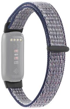 Everyday Crate Fitbit Luxe Nylon Loop Strap Adjustable Replacement Watch Band Breathable Sport Wristband blue Grey