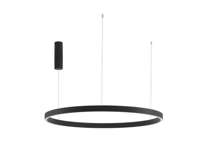 Nova Luce Pendelleuchte Elowen - Sandschwarz , 98 Clean, Minimal