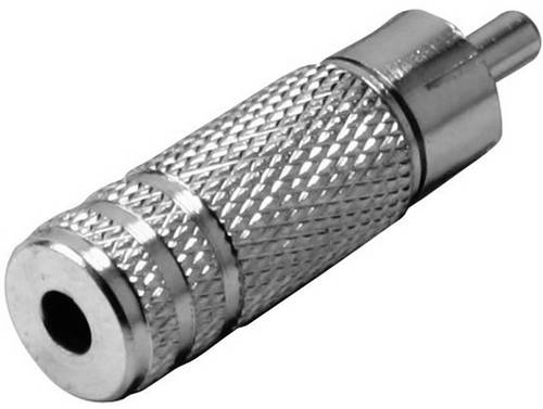 TRU Components Klinken-Adapter Cinch-Stecker - Klinkenbuchse 3.5mm Mono Polzahl:2 1St.