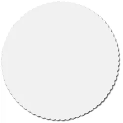 Tortenunterlage aus Pappe (PAP-Recy) weiß Ø18cm