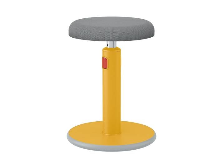 Schreibtischstuhl LEITZ Ergonomischer Aktiv Hocker Ergo Cosy , gelb, Stühle, Schreibtischstuhl