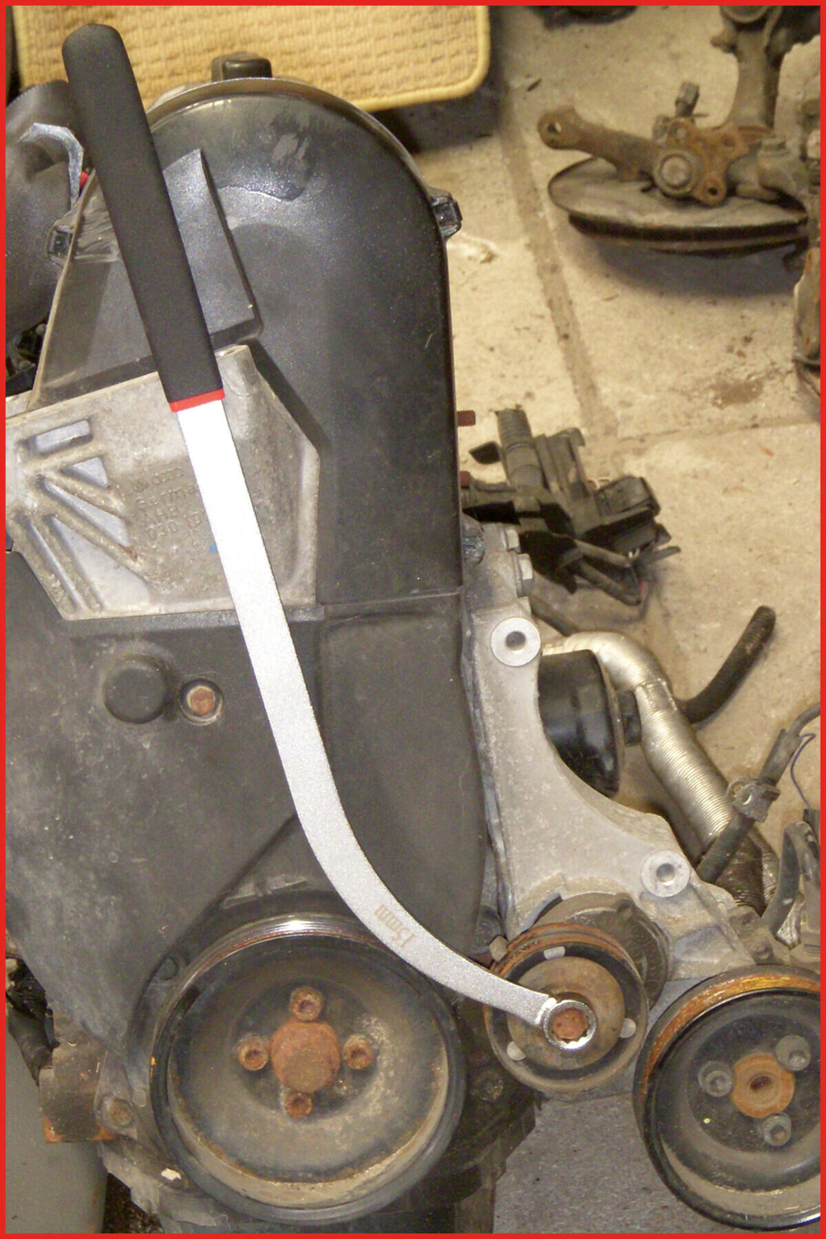 KS Tools Keil+Zahnriemen-Schlüssel,L=460mm,E14 (150.1218)