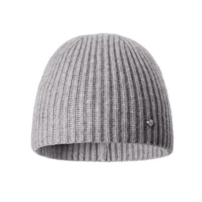 Strickmütze PEARLWOOD "TONI", Damen, grau (graphite), Wolle, Mützen Strickmütze, schlichtes Design - lässt sich vielseitig kombinieren